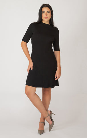 ROBE DEX "RIB & MOCK" BLACK (2427506)