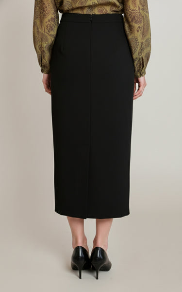 JUPE BLACK TAPE "PENCIL SLIT SKIRT" BLACK (2822213)