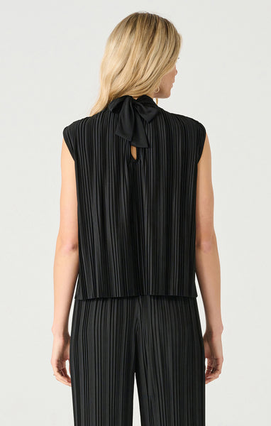 CAMISOLE BLACK TAPE ''PLEATED'' BLACK (2424013)