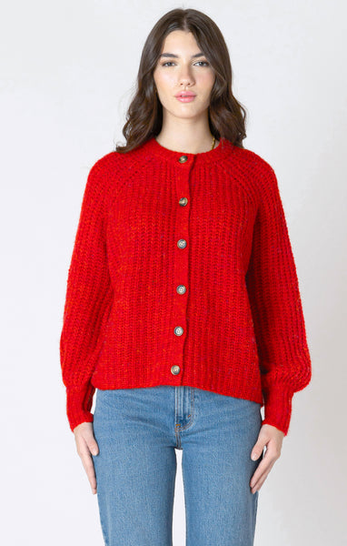CARDIGAN TRICOT DEX "CANDY RED MELANGE" (2627255)