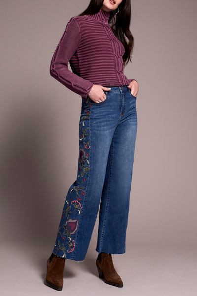 JEANS TRIBAL "BROOKE BRODERIES" BLUEDUSK (59580)