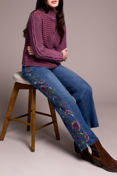 JEANS TRIBAL "BROOKE BRODERIES" BLUEDUSK (59580)