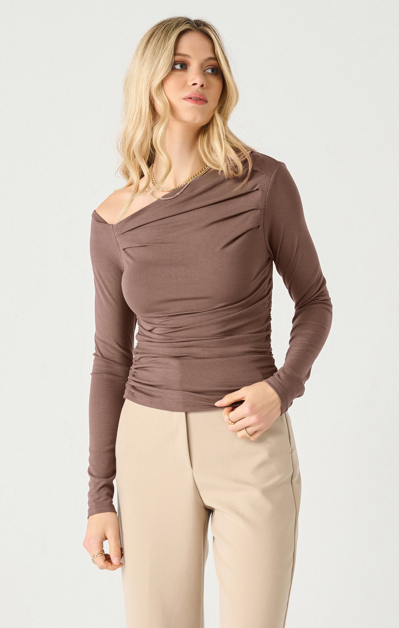 CHANDAIL DEX "DRAPED" ROSE TAUPE (2424010)