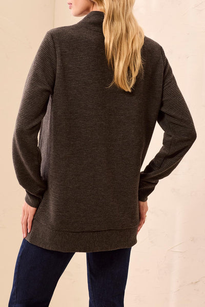 TUNIQUE TRIBAL "COL" CHARCOAL (31650)