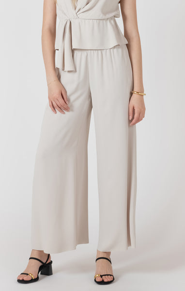 PANTALON BLACK TAPE "FLOWY" MATTE PEARL (2722712)