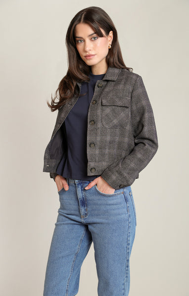JACKET BLACK TAPE "CHARCOAL PLAID" (2829515)