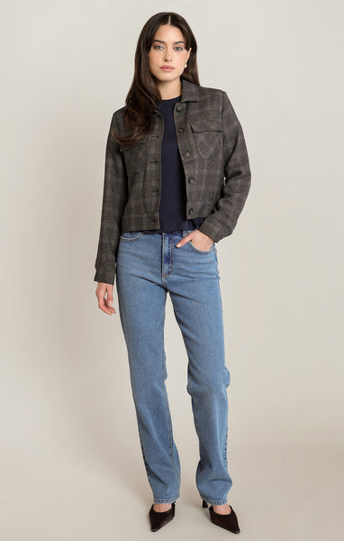JACKET BLACK TAPE "CHARCOAL PLAID" (2829515)