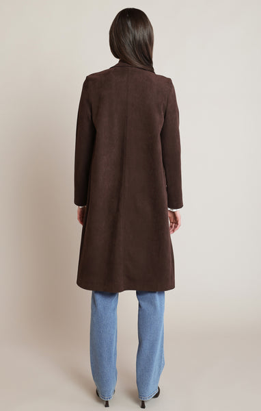 MANTEAU BLACK TAPE "SUEDE CHOCOLAT" (2829753)
