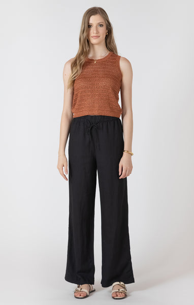 PANTALON DEX "LINEN" BLACK (2722720)