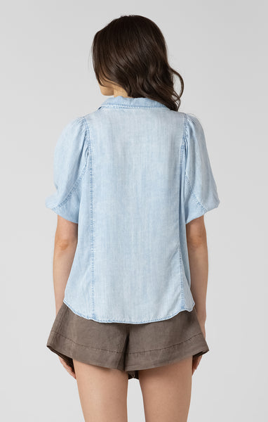 BLOUSE DEX "TENCEL" BLEACHED INDIGO (2723720)