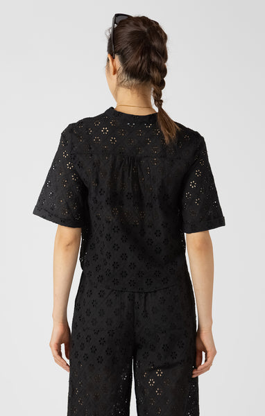 BLOUSE BLACK TAPE "BRODERIE" BLACK (2723739)