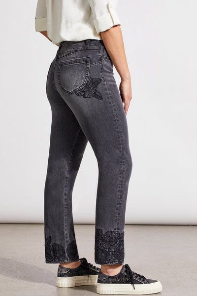 JEANS TRIBAL "SOPHIA STRAIGHT ANKLE" FADEDBLACK (56970)