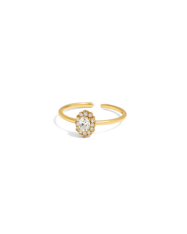BAGUE AJUSTABLE SUNNY SUNDAY "ZIRCON I DO"