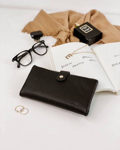 PORTEFEUILLE LOUENHIDE "STELLA" BLACK