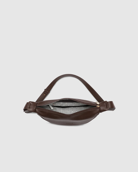 SAC À MAIN LOUENHIDE "SYLVIA" CHOCOLATE