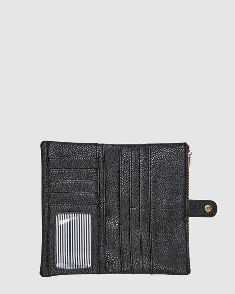 PORTEFEUILLE LOUENHIDE "STELLA" BLACK