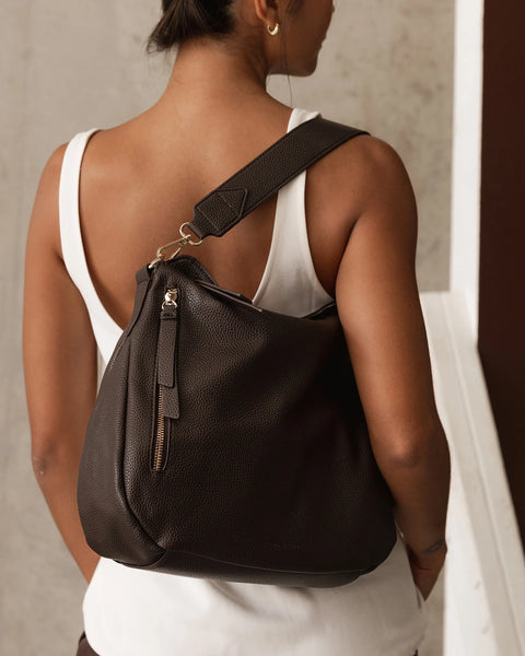 SAC À MAIN LOUENHIDE "NADIA" CHOCOLATE