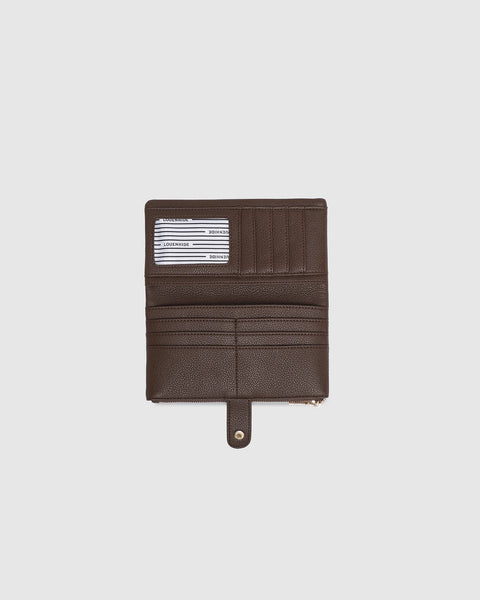 PORTEFEUILLE LOUENHIDE "STELLA" CHOCOLATE