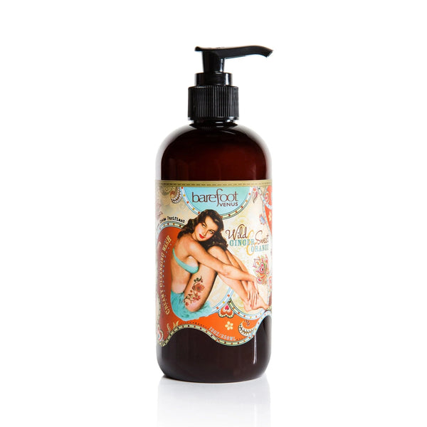 NETTOYANT POUR LES MAINS & LE CORPS BAREFOOT "WILD GINGER & SWEET ORANGE" 350ML