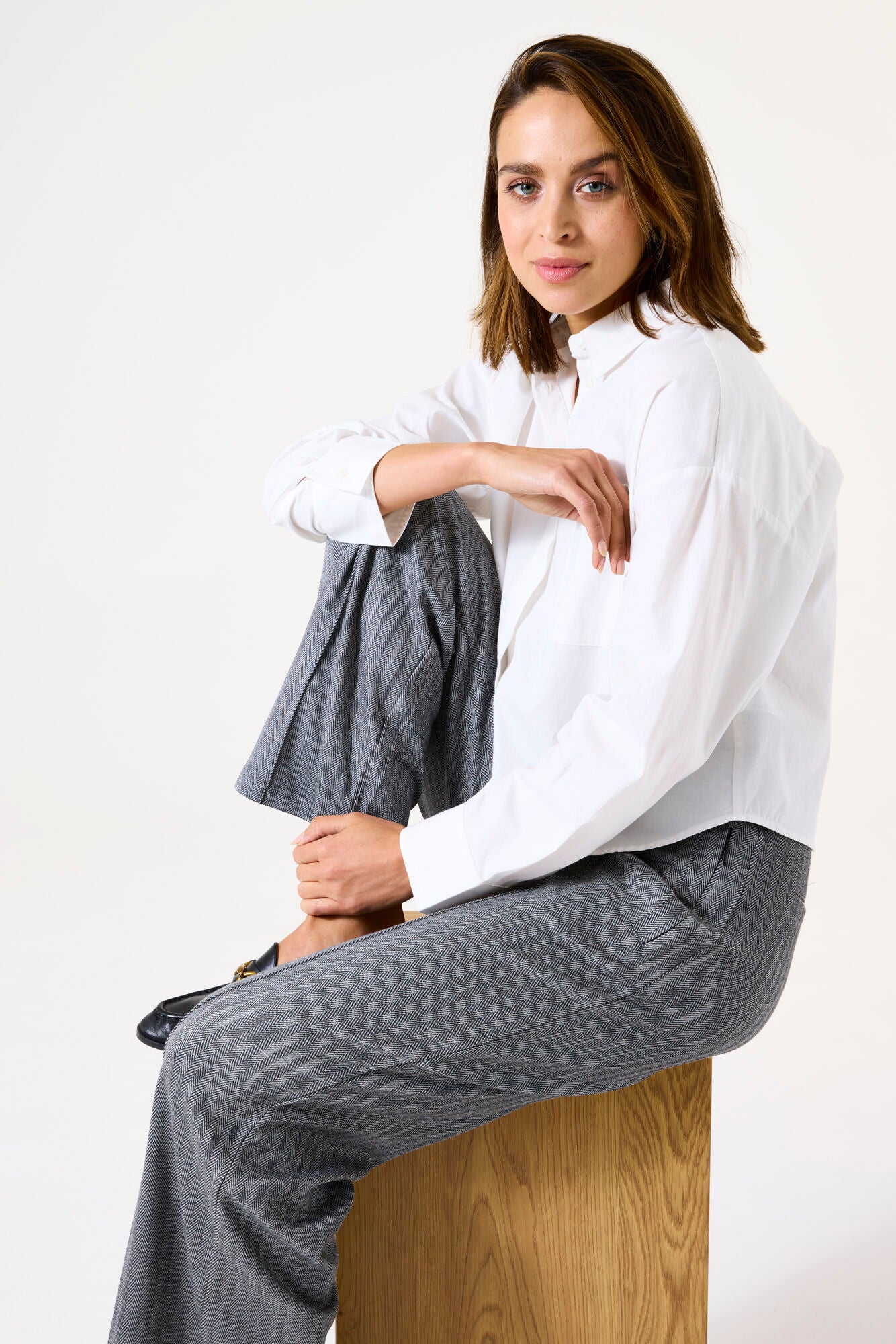 PANTALON GARCIA "CHEVRON" BLACK (Z0051)