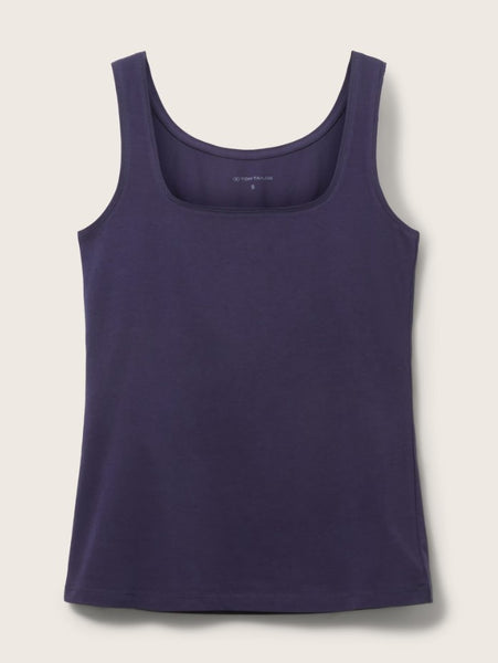 CAMISOLE TOM TAILOR "CAREE NECK" OCEAN BLUE