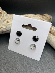 DUO BOUCLES D'OREILLES "CHATS" (2246)