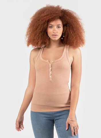 CAMISOLE DEX "WAFFLE" SIENNA